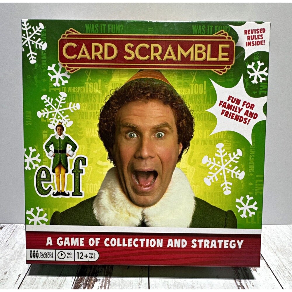 elf Card Scramble Elf Movies & TV Card Game 2-4 Players Age 12+
